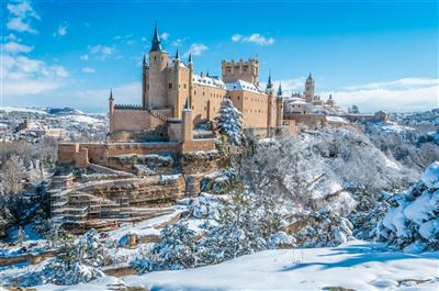 Segovia Alcazar im Winter